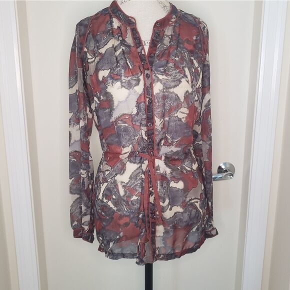 Vintage Anthropologie TieDye Blouse - Picture 2 of 10